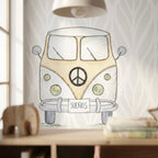 Hand-painted yellow decorative vinyl 95x95cm | children's