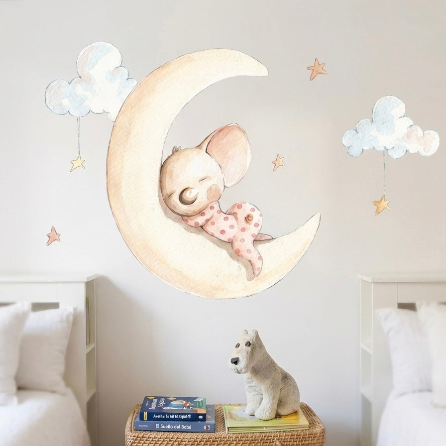 Dreams on the Moon decorative vinyl for children | Drawings