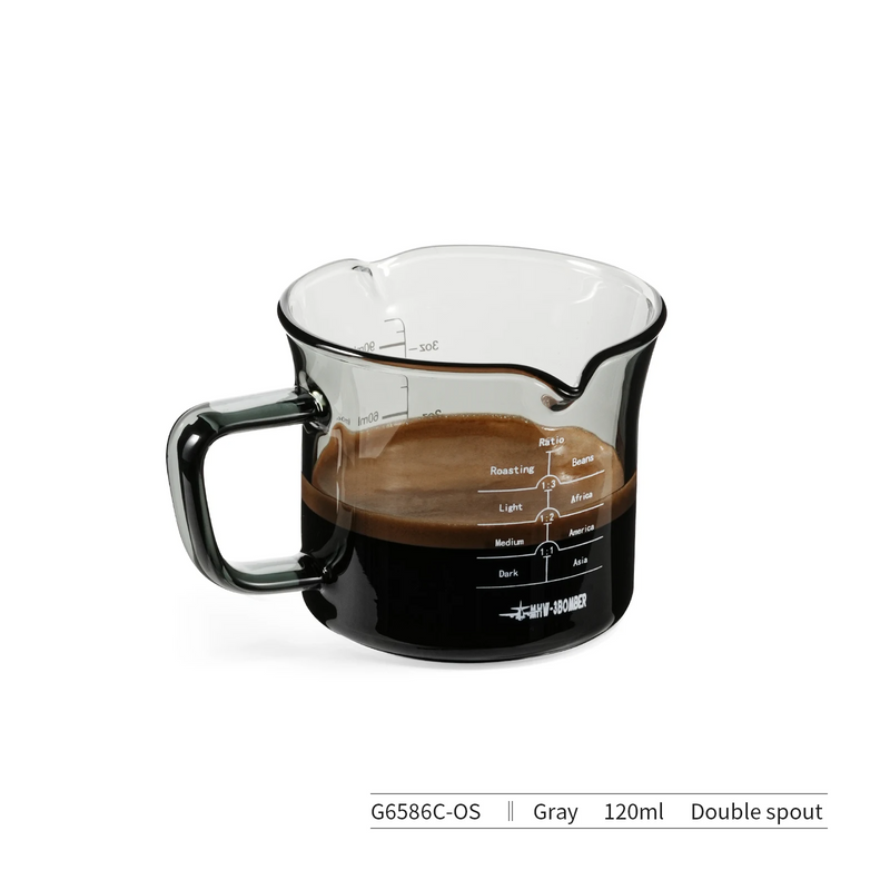 Taza medidora de espresso de vidrio borosilicato 120 mlTazas medidorasHome & Garden > Kitchen & Dining > Kitchen Tools & Utensils > Measuring Cups & Spoons > Measuring Cups