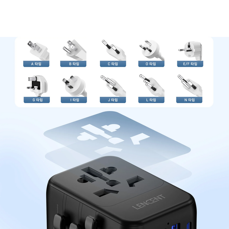 Adaptador de viaje universal 8 en 1 | 3 USB + USB-C (EU/UK/US/AUS) – 651FCRegletasElectronics > Electronics Accessories > Power > Travel Converters & Adapters