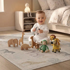 Alfombra vinílica infantil 120x160 cm con diseño jungle