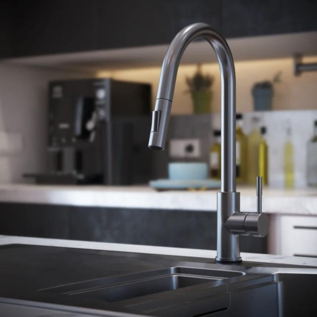 Grifo fregadero inteligente sensor táctil cromado cocina | 3_BP