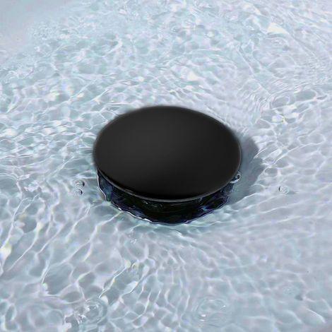 Válvula clic clac negro mate para lavabo y bidé uso diario | 1_ES