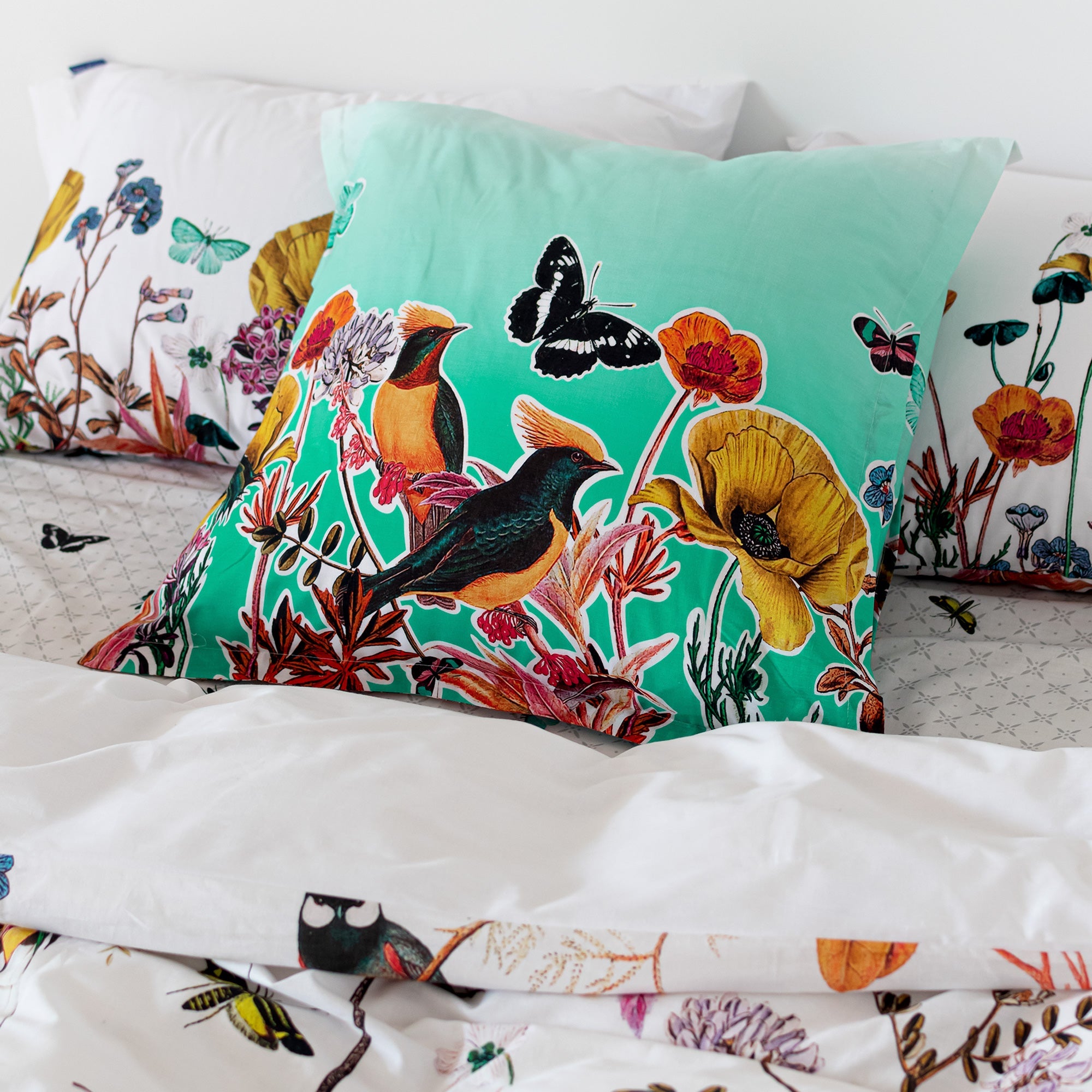 Birds of paradise Funda de cojín 60x60 cm