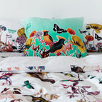 Birds of paradise Funda de cojín 60x60 cm