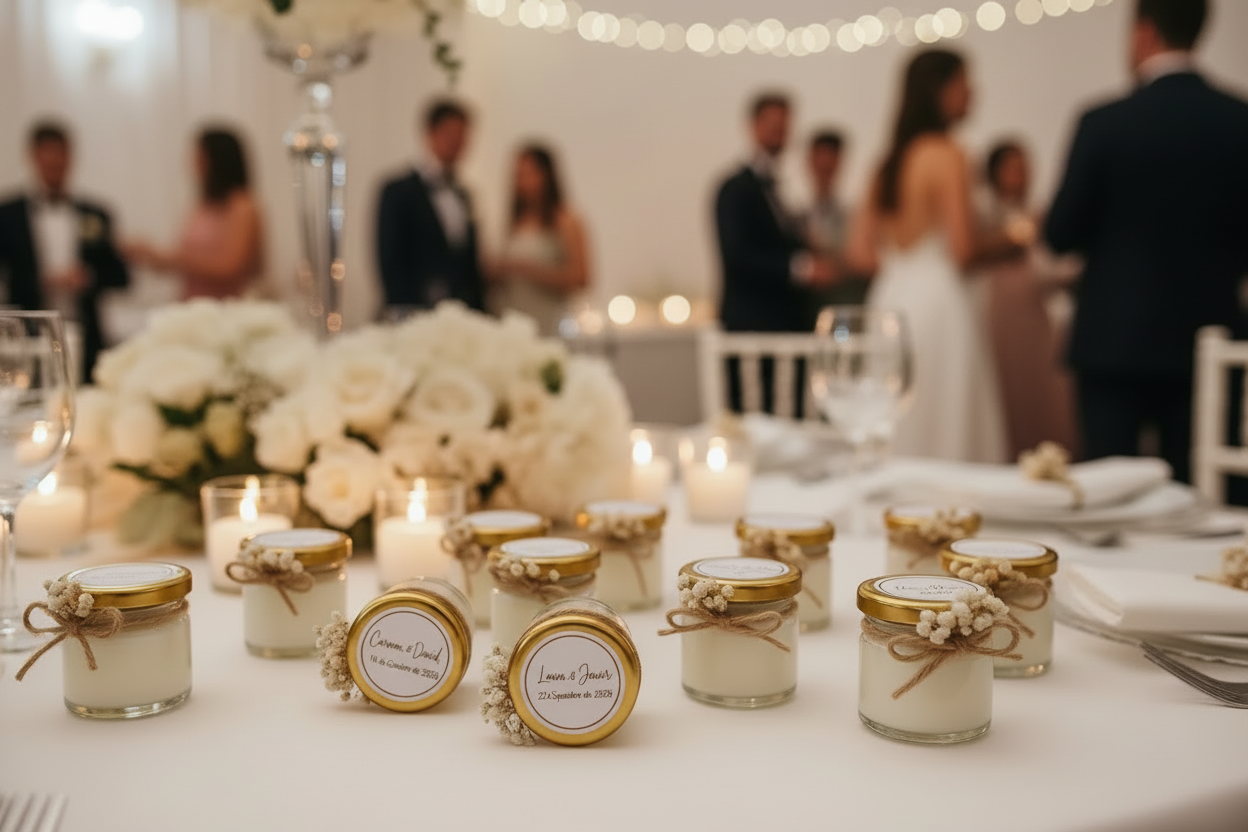 Mini Vela Personalizada para Bodas – Reserva tu Pedido