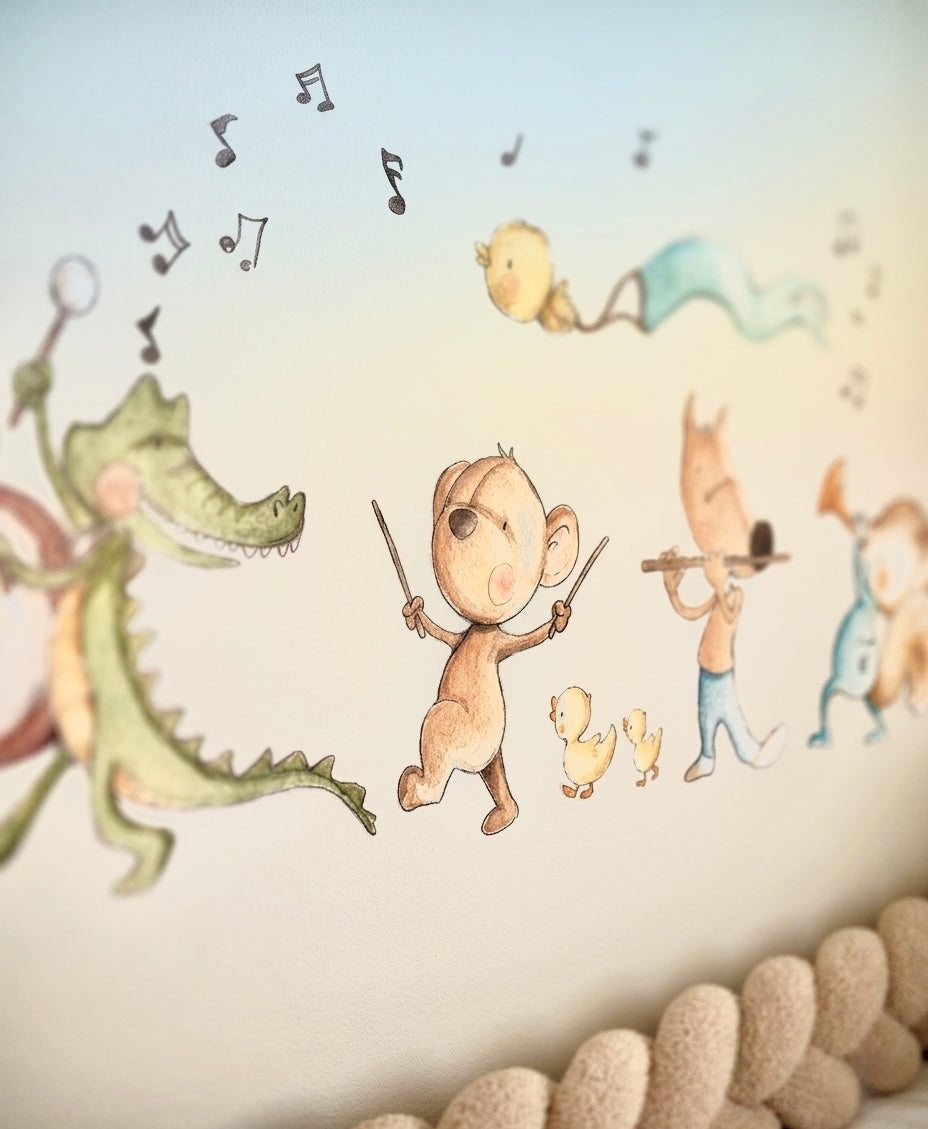 Vinilo decorativo infantil musical band 02 | diseñado a mano