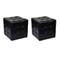 Taburetes cubo blancos