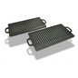 Reversible Cast Iron Grill Plate 38x23cm 2 units