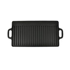 Placa parrilla de hierro fundido reversible 38x23cm 2 unidades