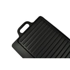 Placa parrilla de hierro fundido reversible 38x23cm 2 unidades