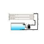 Panel calentador solar para piscina 80x620 cm