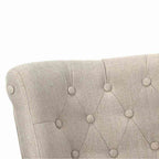 Sillón de estilo francés de tela color crema