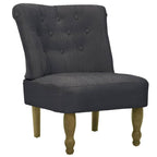 Sillón de estilo francés de tela gris