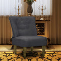 Sillón de estilo francés de tela gris