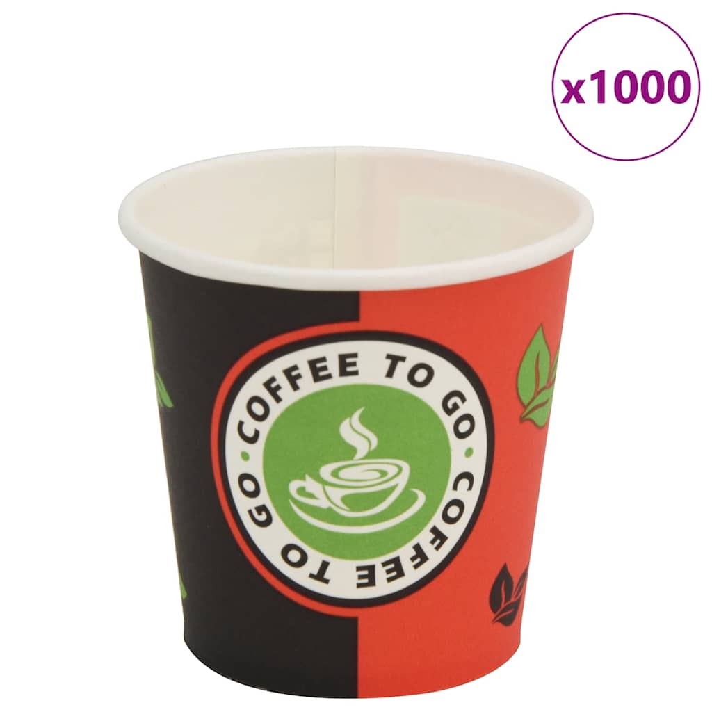 Vasos desechables para café 1000 unidades papel 120 ml 4 oz