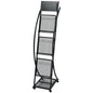Magazine rack 40x32x131 cm black A4