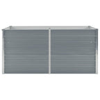 Jardinera elevada 160x80x77 cm acero galvanizado gris