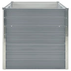 Jardinera elevada 160x80x77 cm acero galvanizado gris