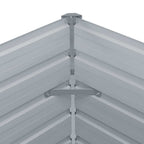 Jardinera elevada 160x80x77 cm acero galvanizado gris