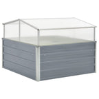 Invernadero 100x100x85 cm acero galvanizado gris