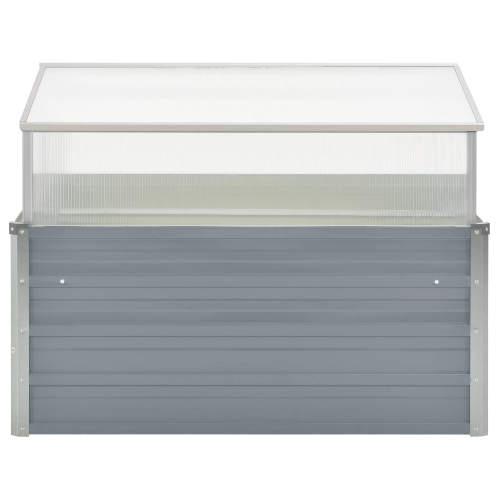 Invernadero 100x100x85 cm acero galvanizado gris