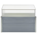 Invernadero 100x100x85 cm acero galvanizado gris