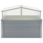 Invernadero 100x100x85 cm acero galvanizado gris