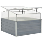Invernadero 100x100x85 cm acero galvanizado gris