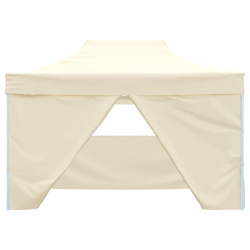 Carpa pleglable Pop-up con 4 paredes 3x4,5 m blanco crema