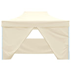 Carpa pleglable Pop-up con 4 paredes 3x4,5 m blanco crema