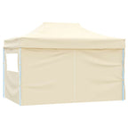 Carpa pleglable Pop-up con 4 paredes 3x4,5 m blanco crema
