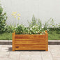 Floreira de jardim de madeira de acácia 150x30x25 cm