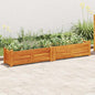 Floreira de jardim de madeira de acácia 150x30x25 cm