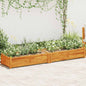 Floreira de jardim de madeira de acácia 150x30x25 cm