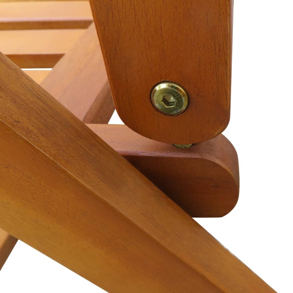 Set de comedor de jardín 7 piezas madera maciza de acacia