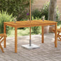Solid acacia wood garden table gray wash 200x90x74 cm