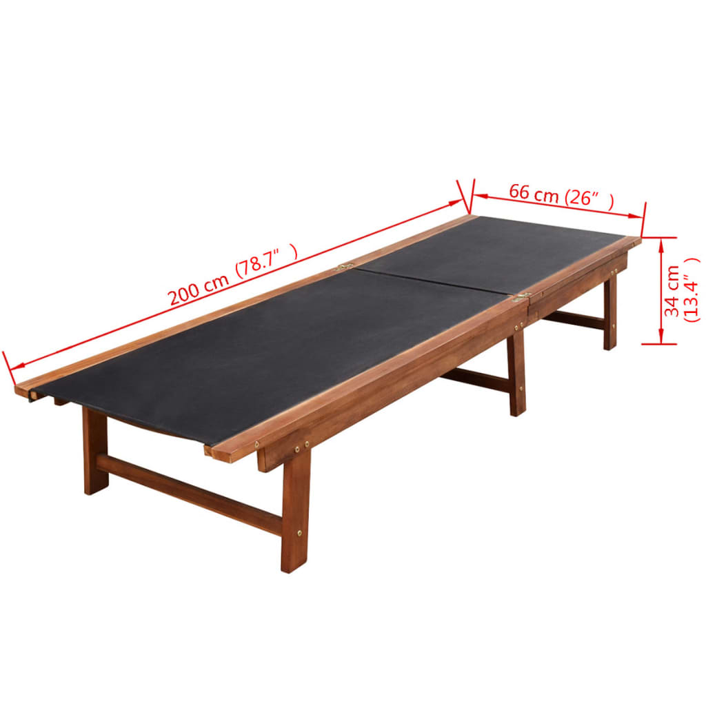 Set comedor de jardín 9 pzas y cojines madera maciza de acacia