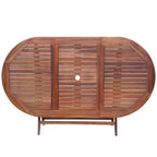 Set comedor de jardín 9 pzas y cojines madera maciza de acacia