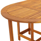 Mesa de jardín madera maciza de acacia 130x90x72 cm