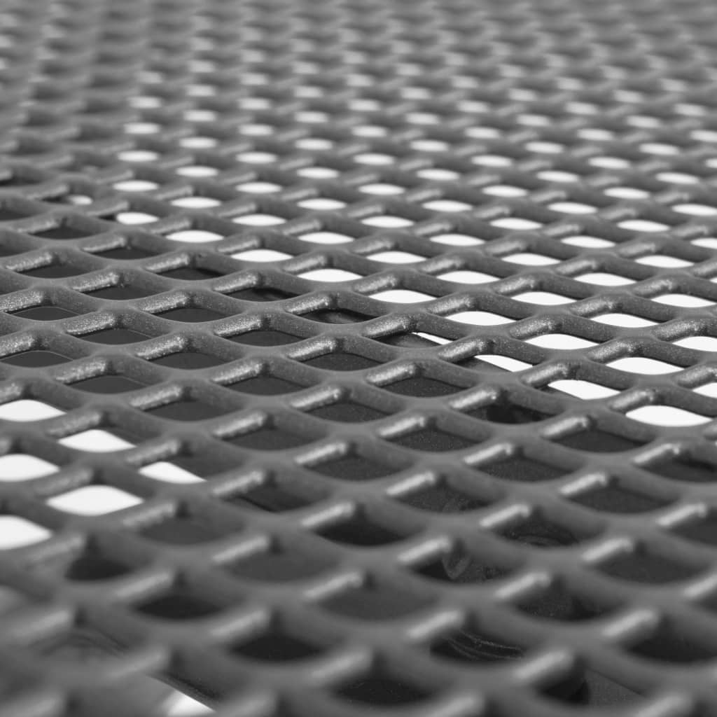 Set de mesa y sillas plegables de jardín 5 piezas acero gris