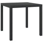 Mesa de jardín de aluminio y WPC marrón 150x90x74 cm