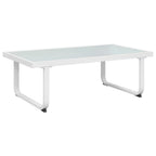 Set de muebles de jardín 4 piezas y cojines aluminio negro