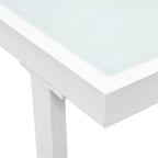 Set de muebles de jardín 4 piezas y cojines aluminio negro