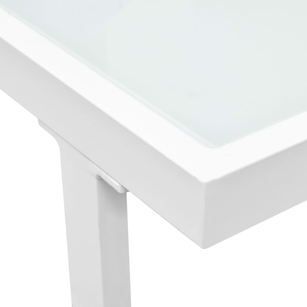 Set de muebles de jardín 4 piezas y cojines aluminio negro