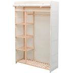 Armario de tela blanco 79x40x170 cm
