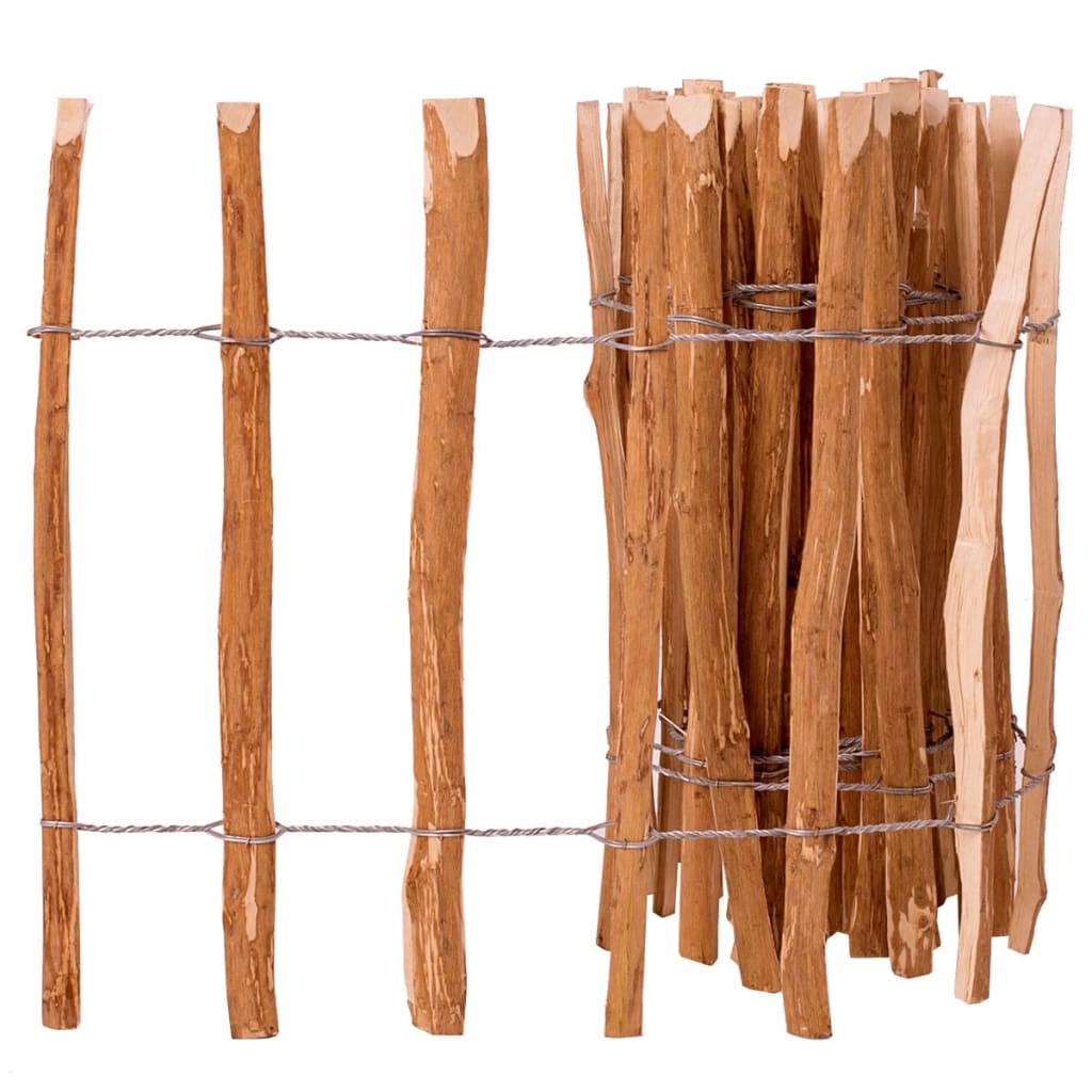 Valla de estacas madera de avellano 60x500 cm