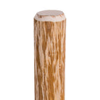 Postes de valla puntiagudos 4 uds madera de avellano 120 cm