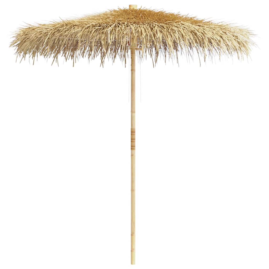 Sombrilla de bambú con tejado de hojas de plátano 210 cm