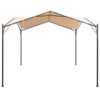 Cenador 4x4 m de acero beige
